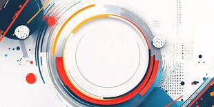 科技风抽象几何背景图案