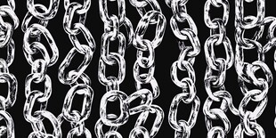 手绘金属链条纹理图案