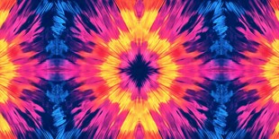 绚丽多彩扎染风抽象图案