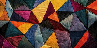 多彩几何拼接图案纹理