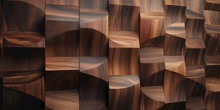 立体木纹墙面设计纹理感强