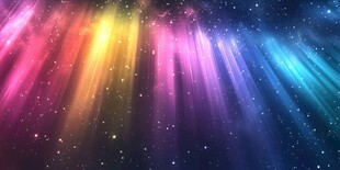 梦幻炫彩星空光线背景
