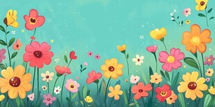 缤纷花海 清新春日景象