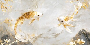 金鲤戏水图
