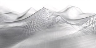 科技感抽象线条山峦图案