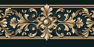 欧式奢华金色雕花装饰条