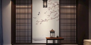 中式典雅墙面装饰空间