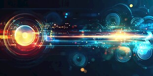 炫彩科技动感光效背景图