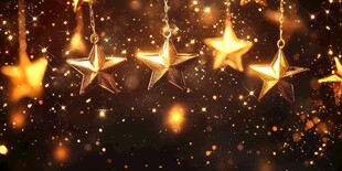 金色星星挂饰 梦幻氛围感