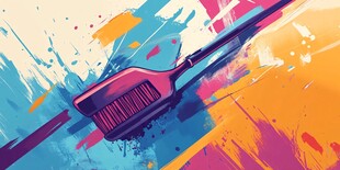 多彩画笔绘就艺术瞬间