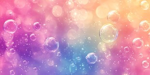 梦幻彩色气泡背景图
