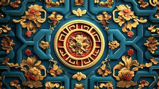 中式古典雕花装饰图案