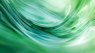 绿色动感流体抽象背景图