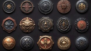 精美复古风徽章集合展示