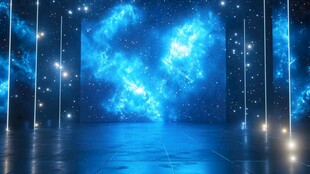 梦幻星空舞台背景效果