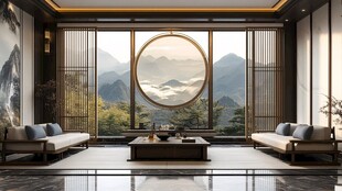 中式客厅 揽山水之境