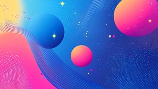 梦幻星际渐变背景图