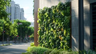 城市中的垂直绿植景观