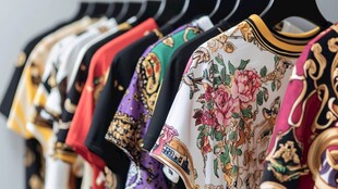 时尚印花短袖T恤陈列