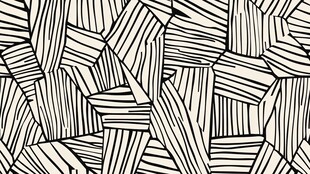 黑白几何线条抽象图案