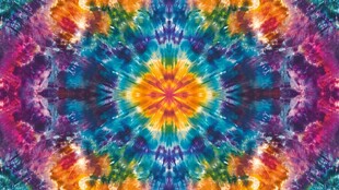 绚丽多彩的扎染艺术图案