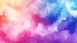 梦幻水彩渐变星空背景