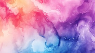 梦幻炫彩水彩背景图