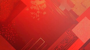 红色几何渐变科技风背景