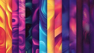 绚丽多彩抽象纹理背景图