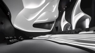 未来感剧院室内艺术空间