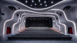 未来感现代剧院内部空间