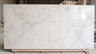 白色大理石板材展示