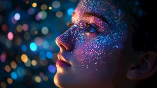 梦幻闪粉女孩 璀璨光影