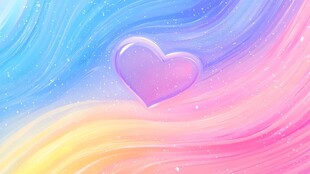 梦幻爱心流体背景图