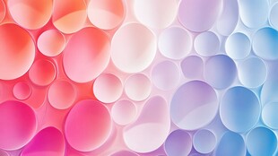 梦幻多彩气泡背景图