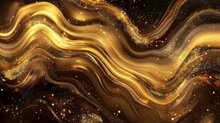 金色流动炫彩背景纹理