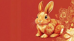 金兔贺岁 祥瑞满盈