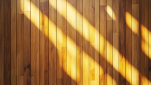 阳光洒落木质地板纹理