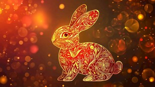 金兔贺岁 璀璨祥瑞