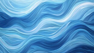 蓝色动感波浪纹理背景图