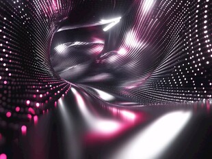 梦幻炫彩的科技粒子空间