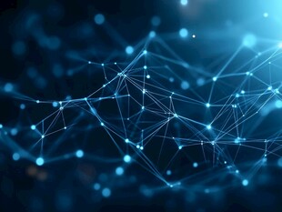 科技感网络连接背景图