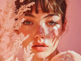 梦幻光影下的唯美少女