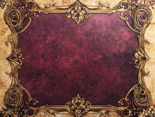 复古金边深红色背景图