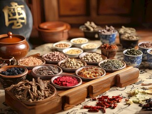 传统中药材的多样展示