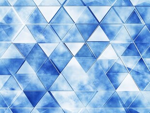 蓝色几何云纹抽象背景图