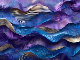 梦幻炫彩波浪纹理背景