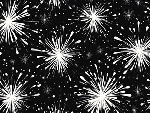 黑白烟花图案背景