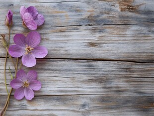 木底紫花 自然清新景致