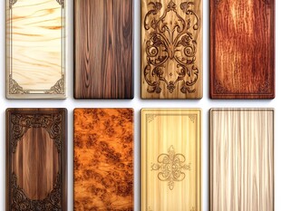 多样精美木纹板材展示